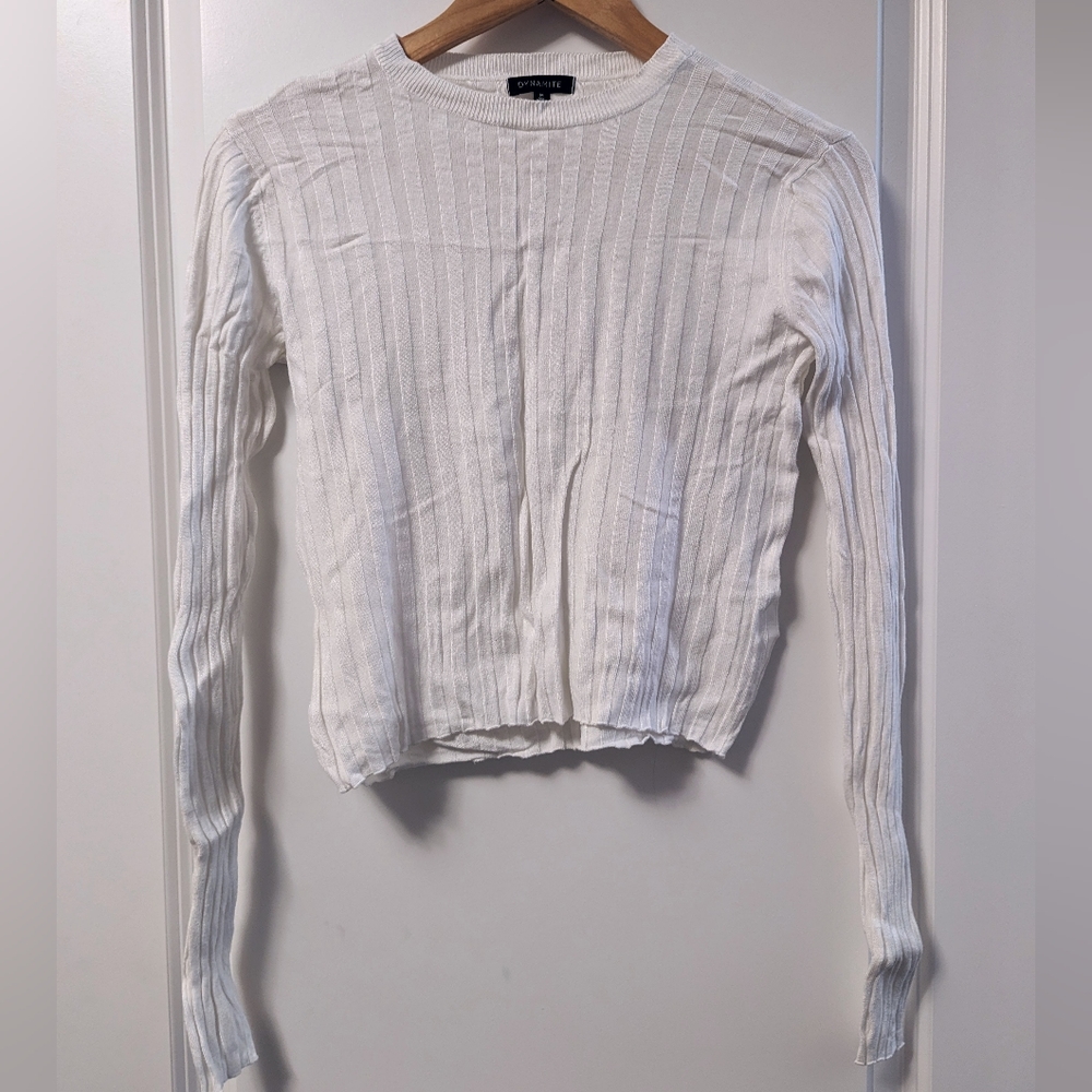 Dynamite Long Sleeve Crop Top